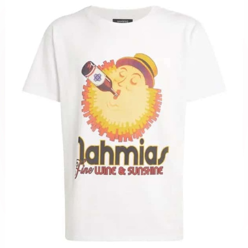 NAHMIAS Designer Tee Fine Wine And Sunshine T-Shirt, Unisex, Men’s & Women’s Tee
